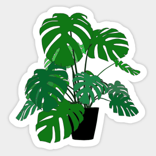 COLOURED SWISS CHEESE PLANT Sticker